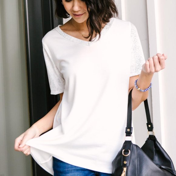 1 CLIQUE Tops - A Touch Of Snakeskin Top